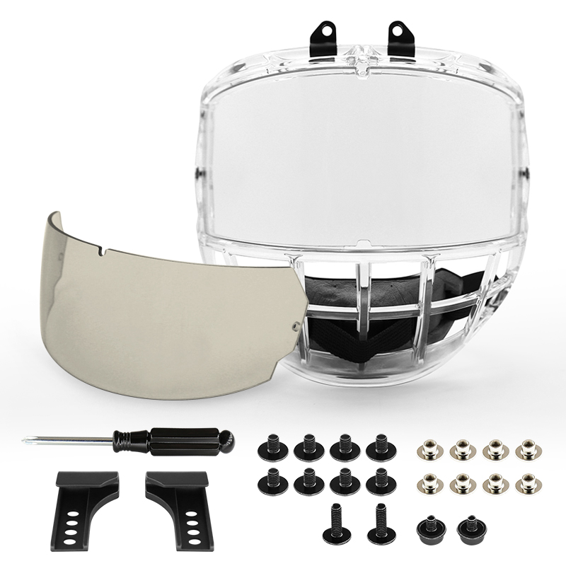 Унутрашњи премаз против маглења, спољни премаз против гребања Јуниор КСС кавез за замену за хокеј на леду